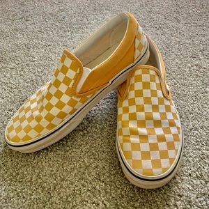 Yellow checkered vans